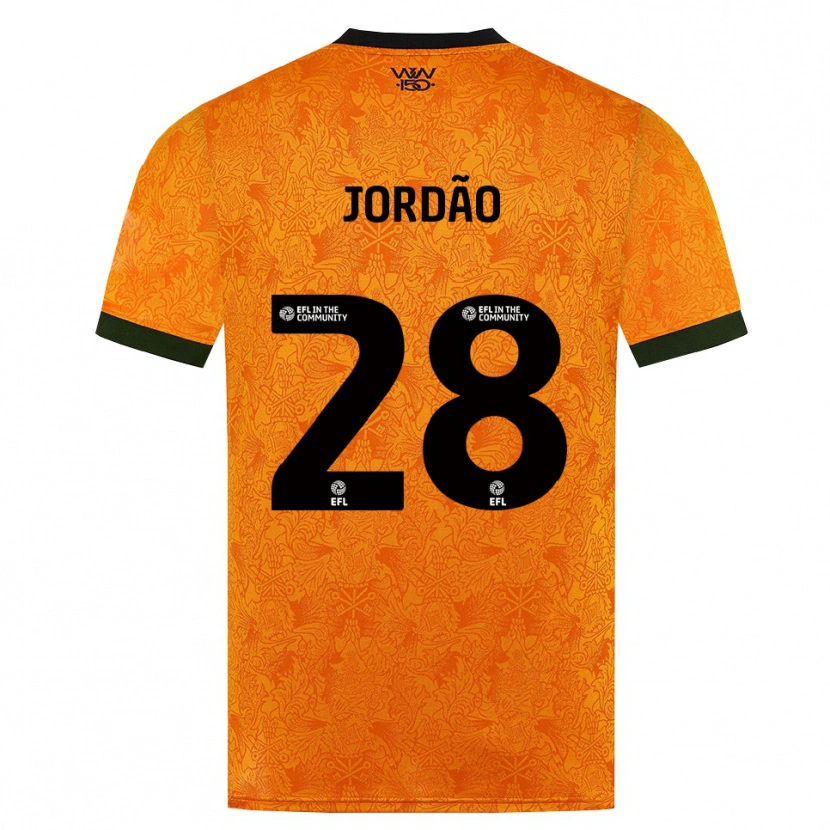 Danxen Dames Bruno Jordão #28 Oranje Zwart Thuisshirt Thuistenue 2026/27 T-Shirt