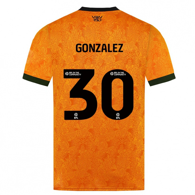 Danxen Dames Enso González #30 Oranje Zwart Thuisshirt Thuistenue 2026/27 T-Shirt