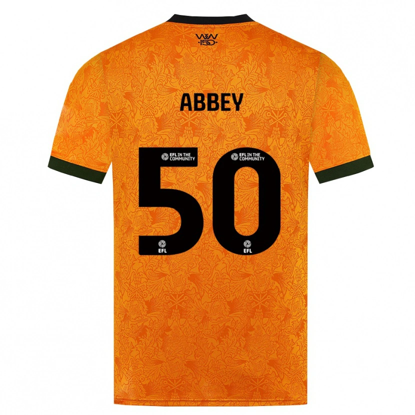 Danxen Dames Jerome Abbey #50 Oranje Zwart Thuisshirt Thuistenue 2026/27 T-Shirt