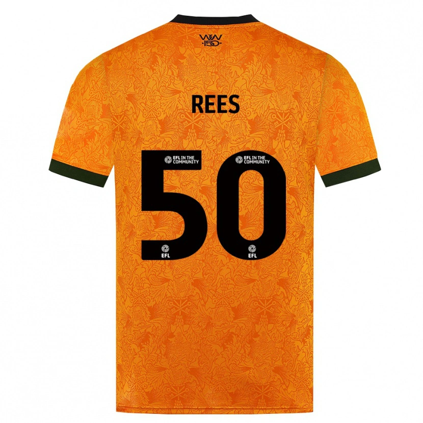 Danxen Dames Mason Rees #50 Oranje Zwart Thuisshirt Thuistenue 2026/27 T-Shirt