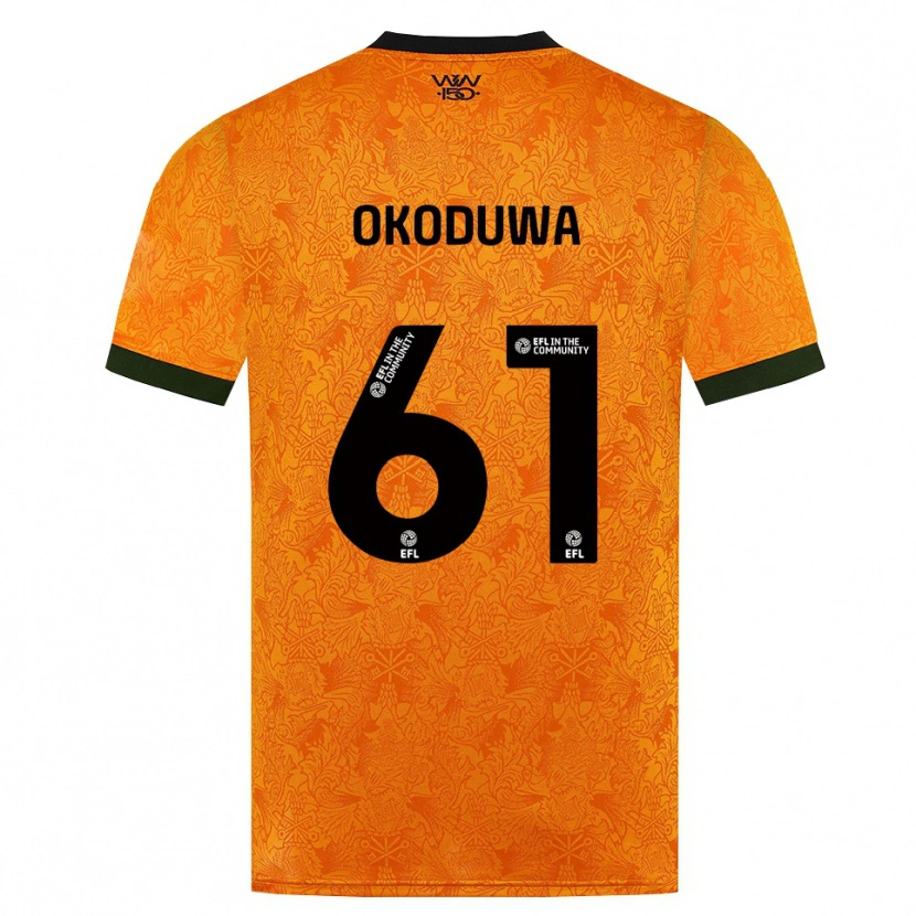 Danxen Dames Wesley Okoduwa #61 Oranje Zwart Thuisshirt Thuistenue 2026/27 T-Shirt