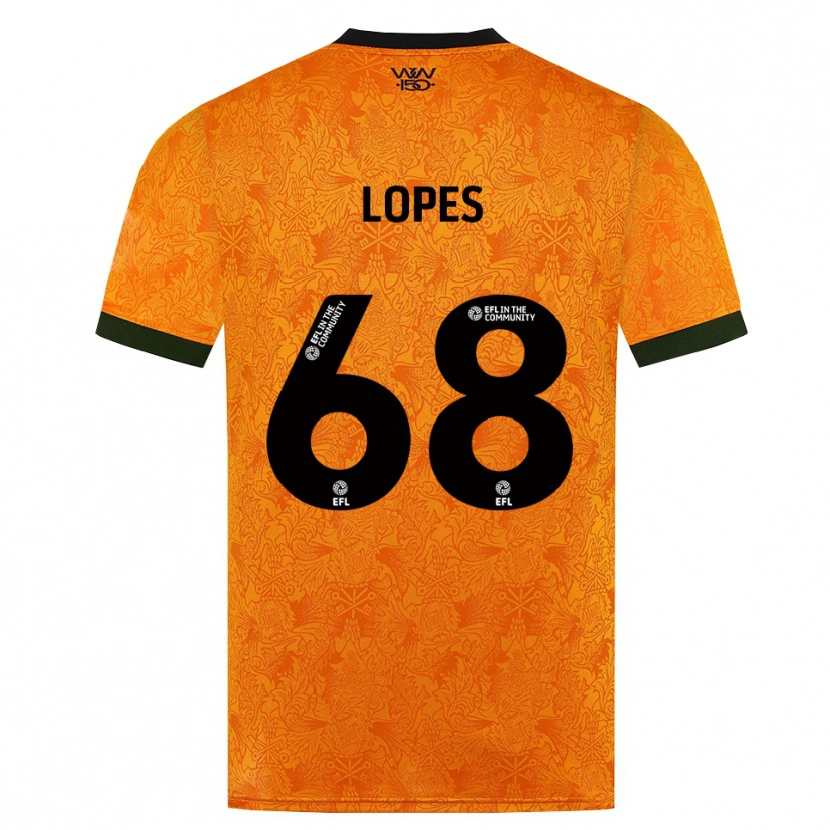 Danxen Dames Leo Lopes #68 Oranje Zwart Thuisshirt Thuistenue 2026/27 T-Shirt