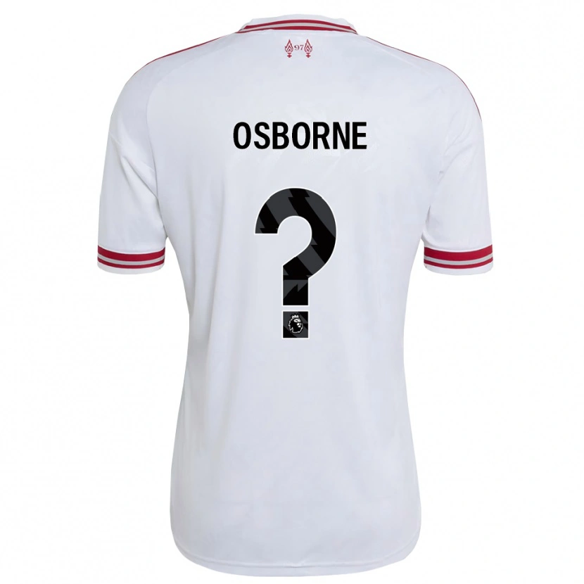 Danxen Dames Niall Osborne #0 Rood Wit Uitshirt Uittenue 2026/27 T-Shirt