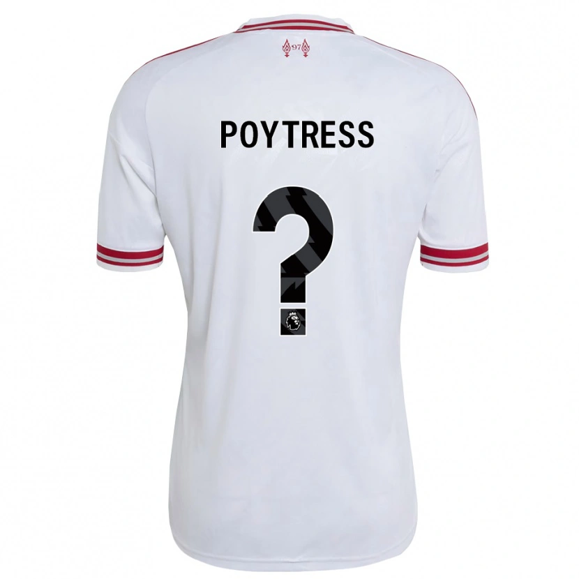 Danxen Dames Jacob Poytress #0 Rood Wit Uitshirt Uittenue 2026/27 T-Shirt