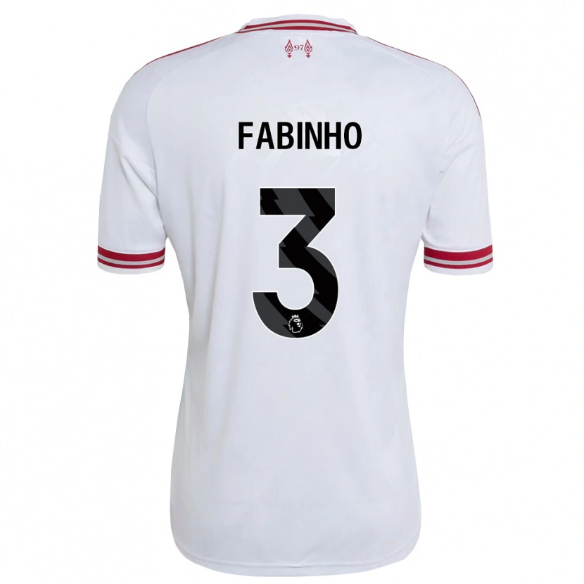Danxen Dames Fabinho #3 Rood Wit Uitshirt Uittenue 2026/27 T-Shirt