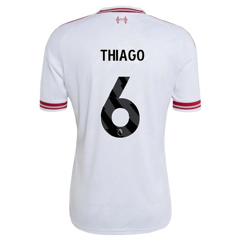Danxen Dames Thiago #6 Rood Wit Uitshirt Uittenue 2026/27 T-Shirt
