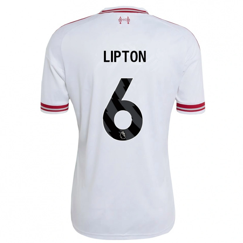 Danxen Dames Joe Lipton #6 Rood Wit Uitshirt Uittenue 2026/27 T-Shirt