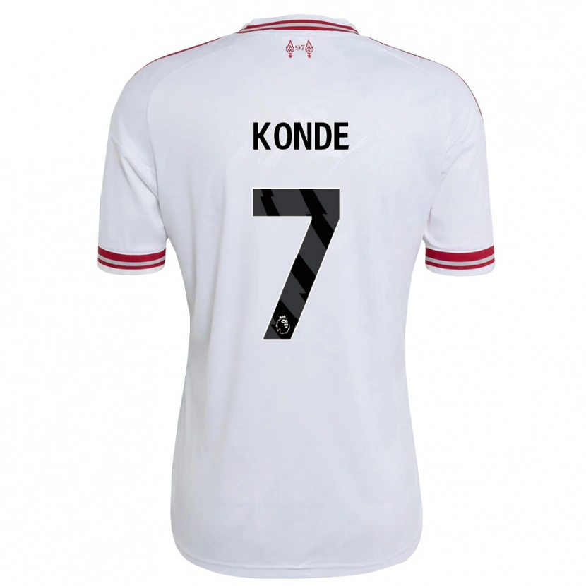 Danxen Dames Isaac Konde #7 Rood Wit Uitshirt Uittenue 2026/27 T-Shirt