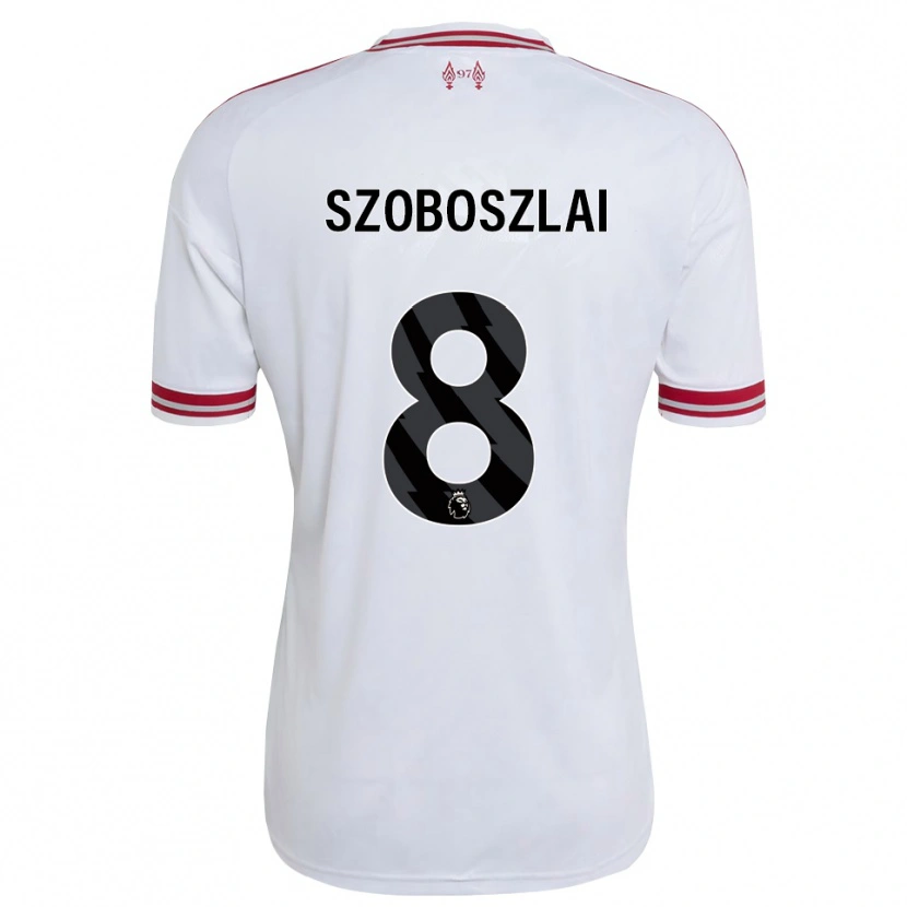 Danxen Dames Dominik Szoboszlai #8 Rood Wit Uitshirt Uittenue 2026/27 T-Shirt