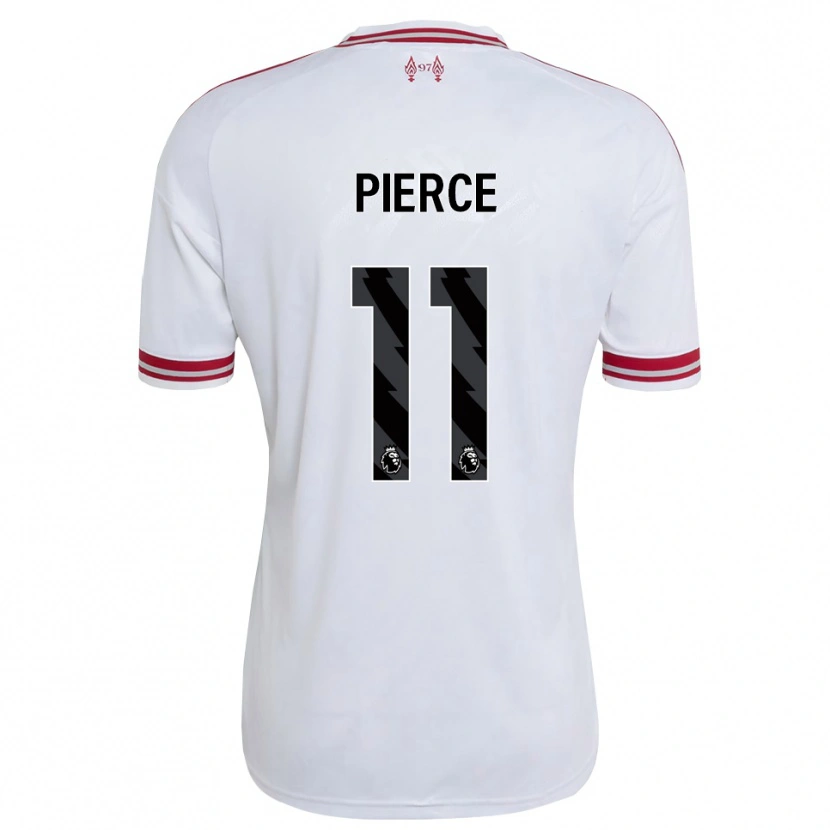 Danxen Dames Alfie Pierce #11 Rood Wit Uitshirt Uittenue 2026/27 T-Shirt