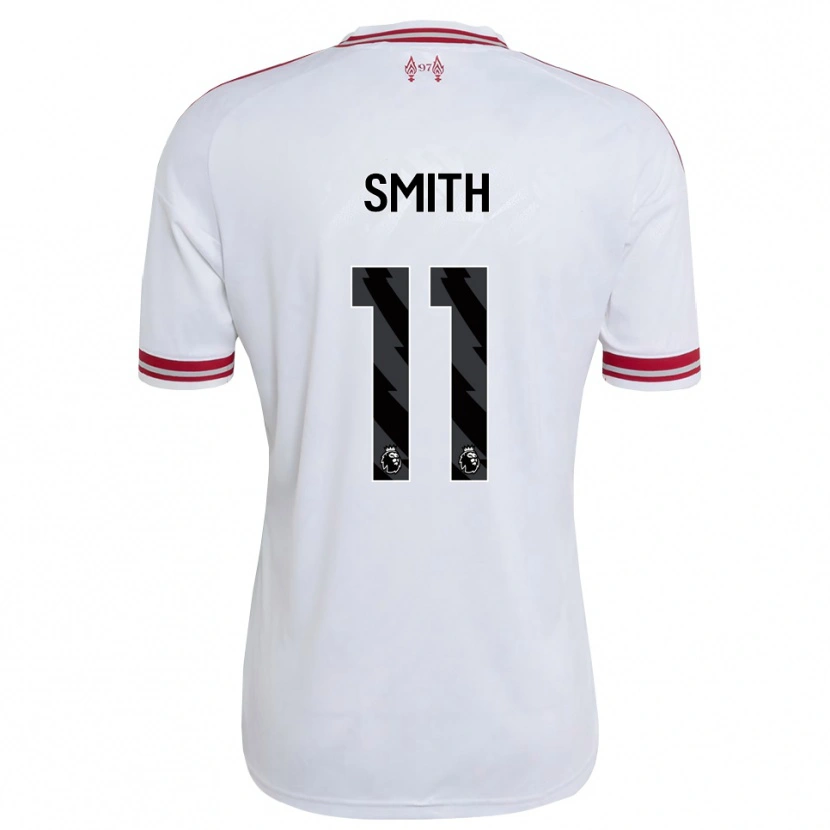 Danxen Dames Olivia Smith #11 Rood Wit Uitshirt Uittenue 2026/27 T-Shirt
