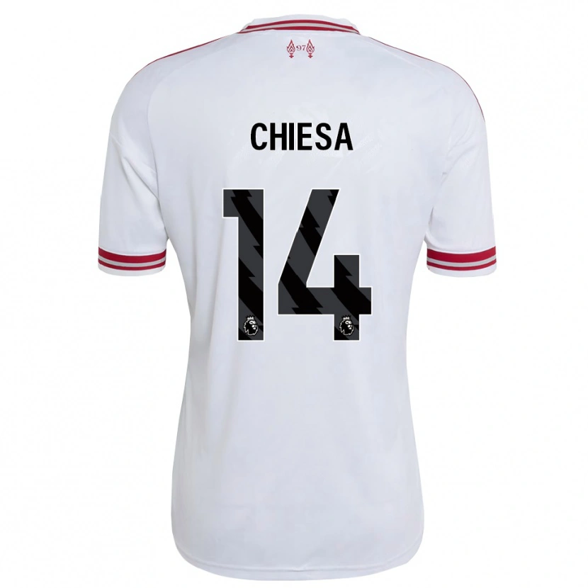 Danxen Dames Federico Chiesa #14 Rood Wit Uitshirt Uittenue 2026/27 T-Shirt