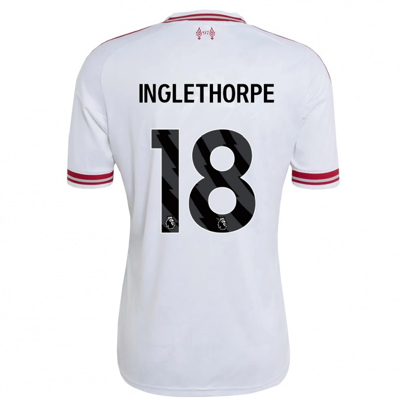 Danxen Dames Finn Inglethorpe #18 Rood Wit Uitshirt Uittenue 2026/27 T-Shirt
