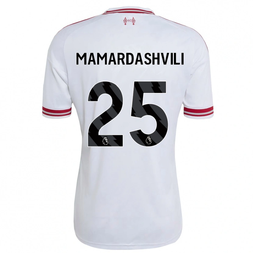 Danxen Dames Giorgi Mamardashvili #25 Rood Wit Uitshirt Uittenue 2026/27 T-Shirt