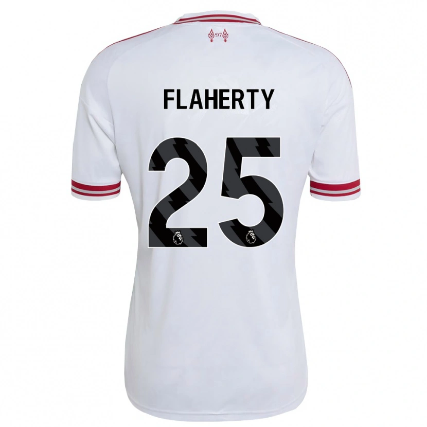 Danxen Dames Gilly Flaherty #25 Rood Wit Uitshirt Uittenue 2026/27 T-Shirt