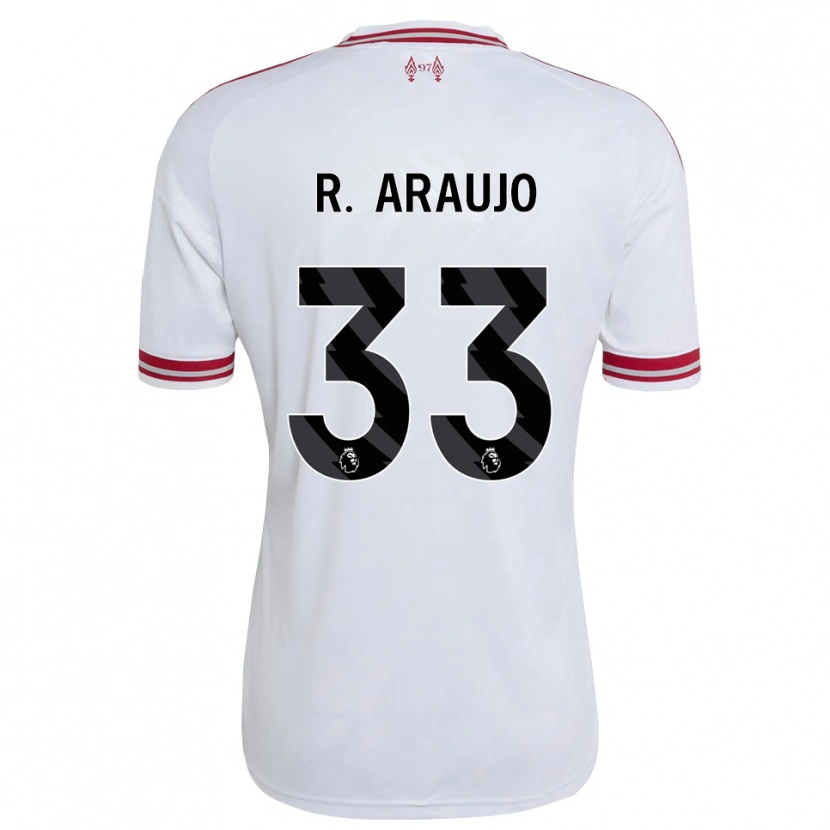 Danxen Dames Ronald Araujo #33 Rood Wit Uitshirt Uittenue 2026/27 T-Shirt