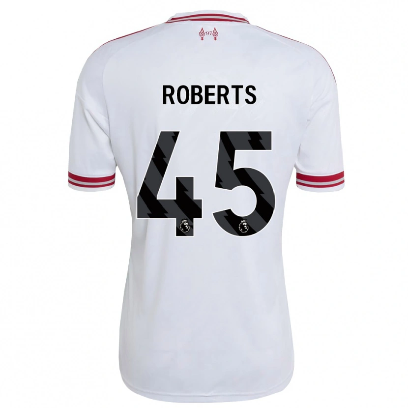 Danxen Dames Iwan Roberts #45 Rood Wit Uitshirt Uittenue 2026/27 T-Shirt