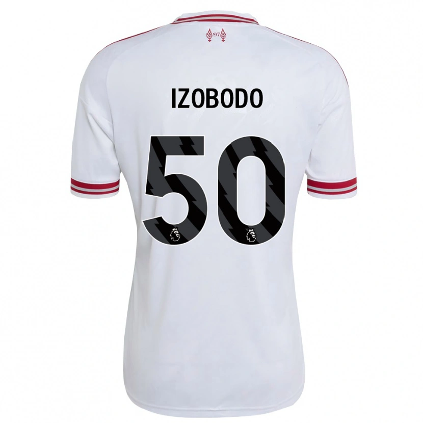 Danxen Dames Elijah Izobodo John #50 Rood Wit Uitshirt Uittenue 2026/27 T-Shirt