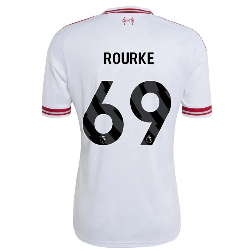 Danxen Dames Fidel O'rourke #69 Rood Wit Uitshirt Uittenue 2026/27 T-Shirt