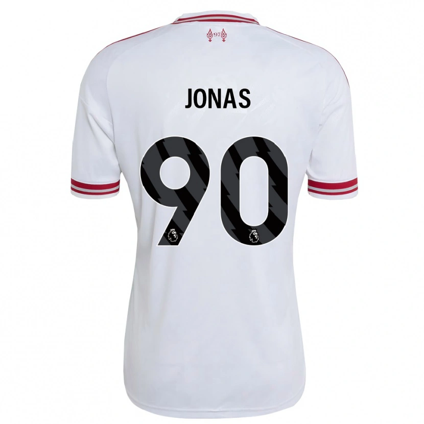Danxen Dames Lee Jonas #90 Rood Wit Uitshirt Uittenue 2026/27 T-Shirt