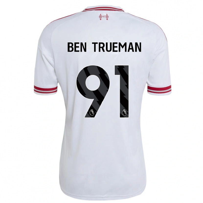 Danxen Dames Ben Trueman #91 Rood Wit Uitshirt Uittenue 2026/27 T-Shirt