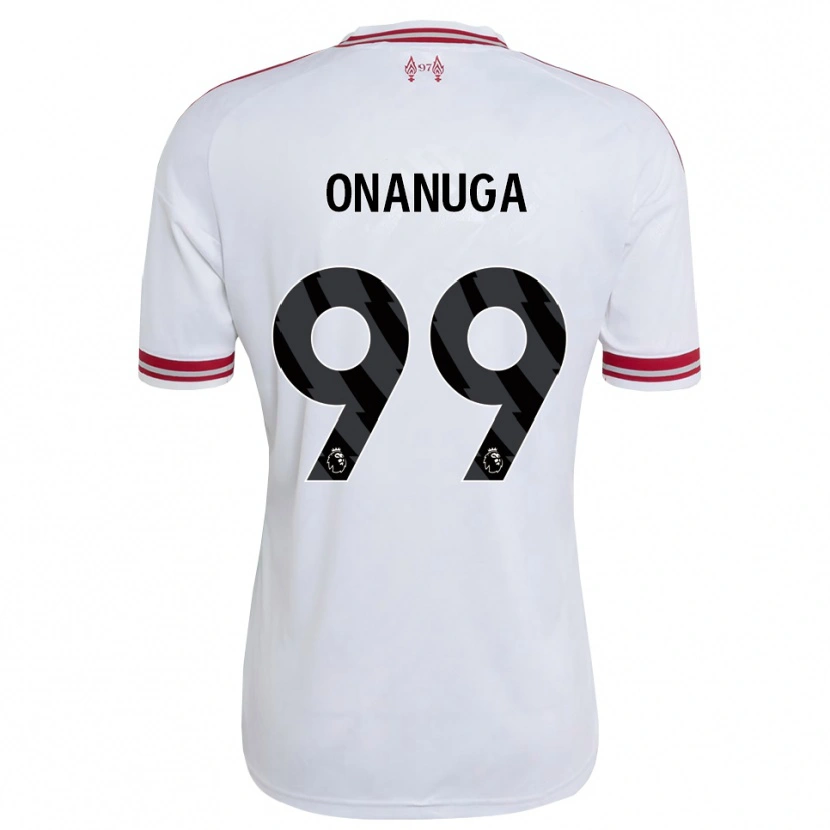 Danxen Dames Fola Onanuga #99 Rood Wit Uitshirt Uittenue 2026/27 T-Shirt