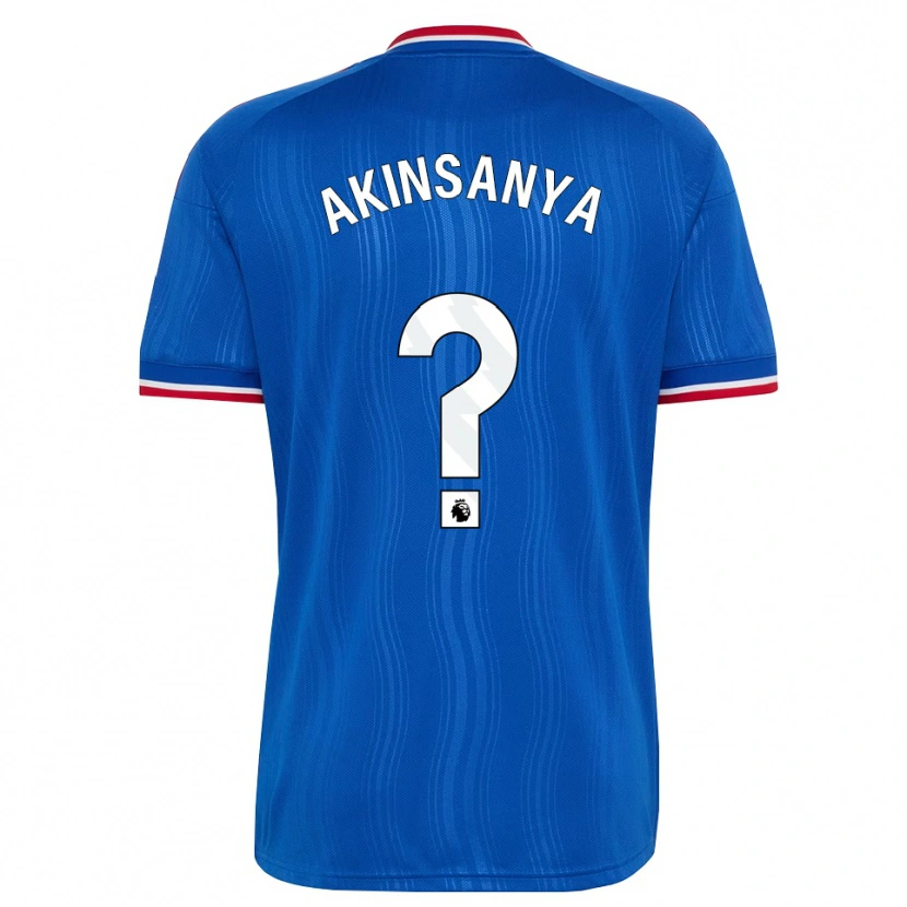 Danxen Dames Joseph Akinsanya #0 Blauw Wit Rood Uitshirt Uittenue 2026/27 T-Shirt