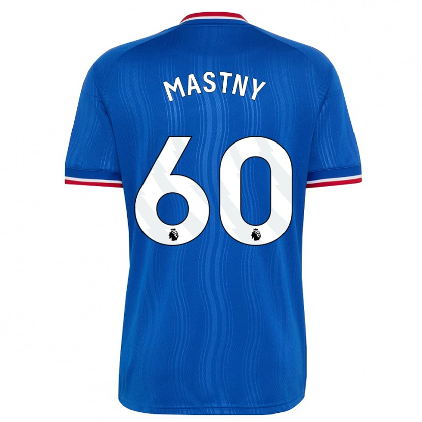 Danxen Dames Ondrej Mastny #60 Blauw Wit Rood Uitshirt Uittenue 2026/27 T-Shirt