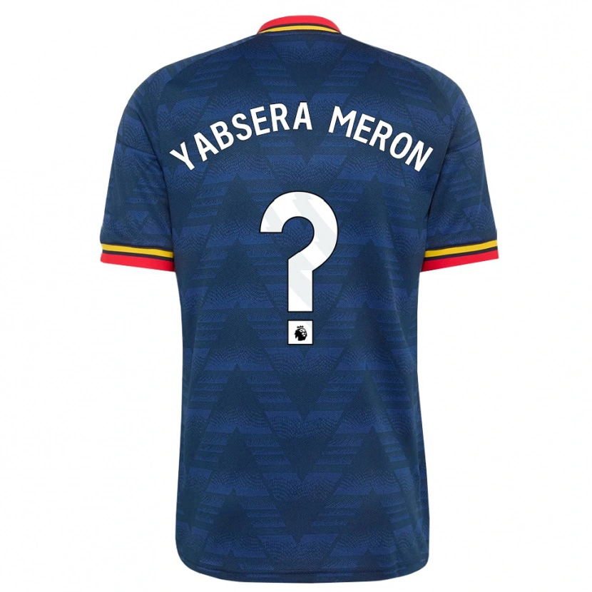 Danxen Dames Yabsera Meron #0 Middernachtblauw Geel Rood Uitshirt Uittenue 2026/27 T-Shirt