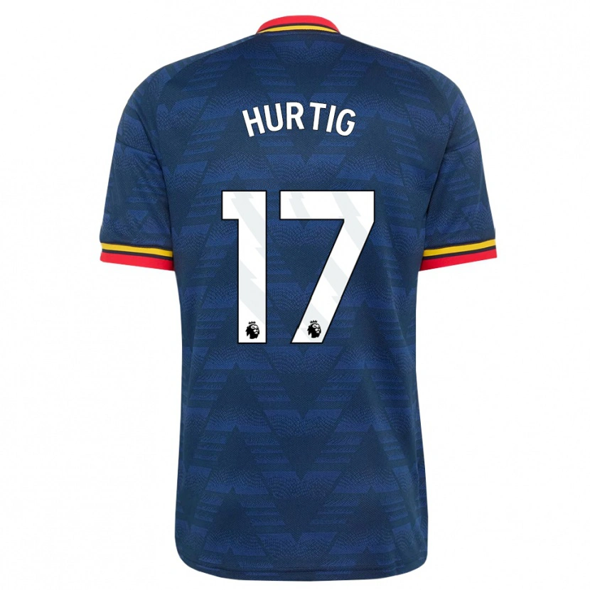 Danxen Dames Lina Hurtig #17 Middernachtblauw Geel Rood Uitshirt Uittenue 2026/27 T-Shirt