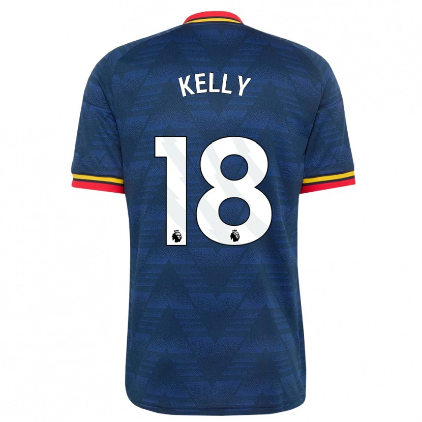 Danxen Dames Chloe Kelly #18 Middernachtblauw Geel Rood Uitshirt Uittenue 2026/27 T-Shirt