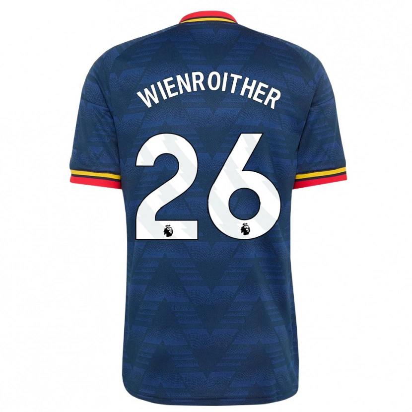 Danxen Dames Laura Wienroither #26 Middernachtblauw Geel Rood Uitshirt Uittenue 2026/27 T-Shirt