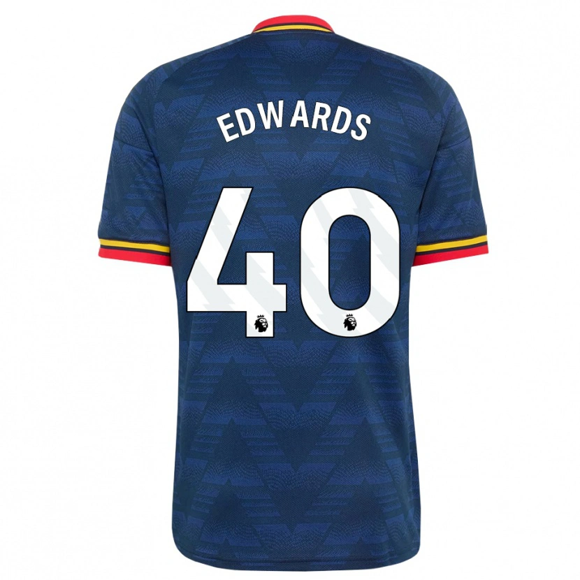 Danxen Dames Khayon Edwards #40 Middernachtblauw Geel Rood Uitshirt Uittenue 2026/27 T-Shirt