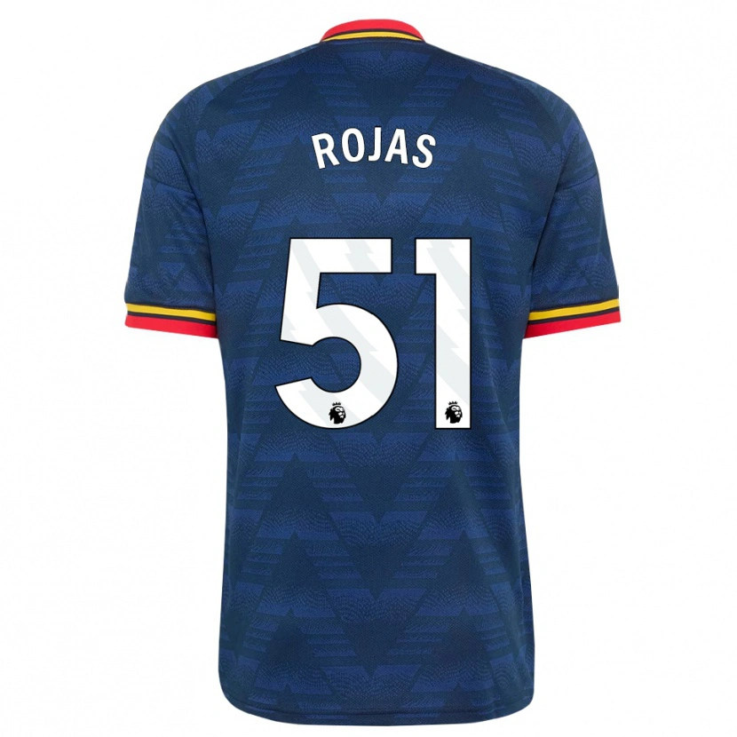 Danxen Dames Alexei Rojas #51 Middernachtblauw Geel Rood Uitshirt Uittenue 2026/27 T-Shirt