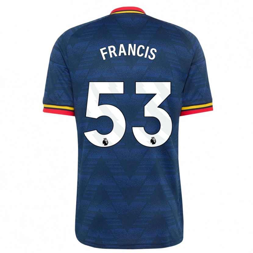 Danxen Dames Jack Henry Francis #53 Middernachtblauw Geel Rood Uitshirt Uittenue 2026/27 T-Shirt