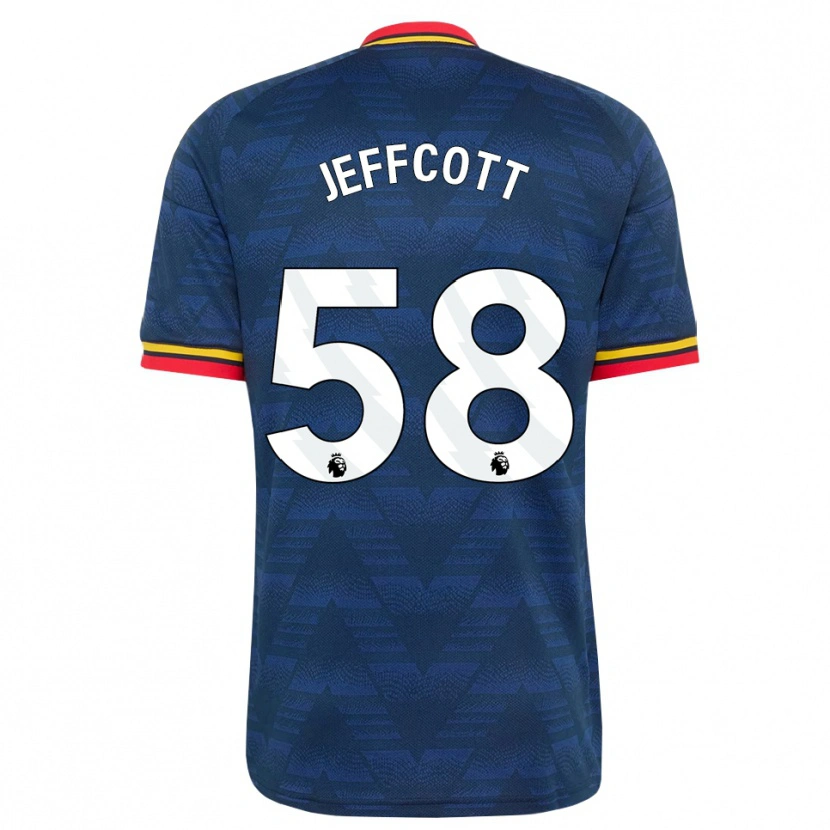 Danxen Dames Henry Jeffcott #58 Middernachtblauw Geel Rood Uitshirt Uittenue 2026/27 T-Shirt