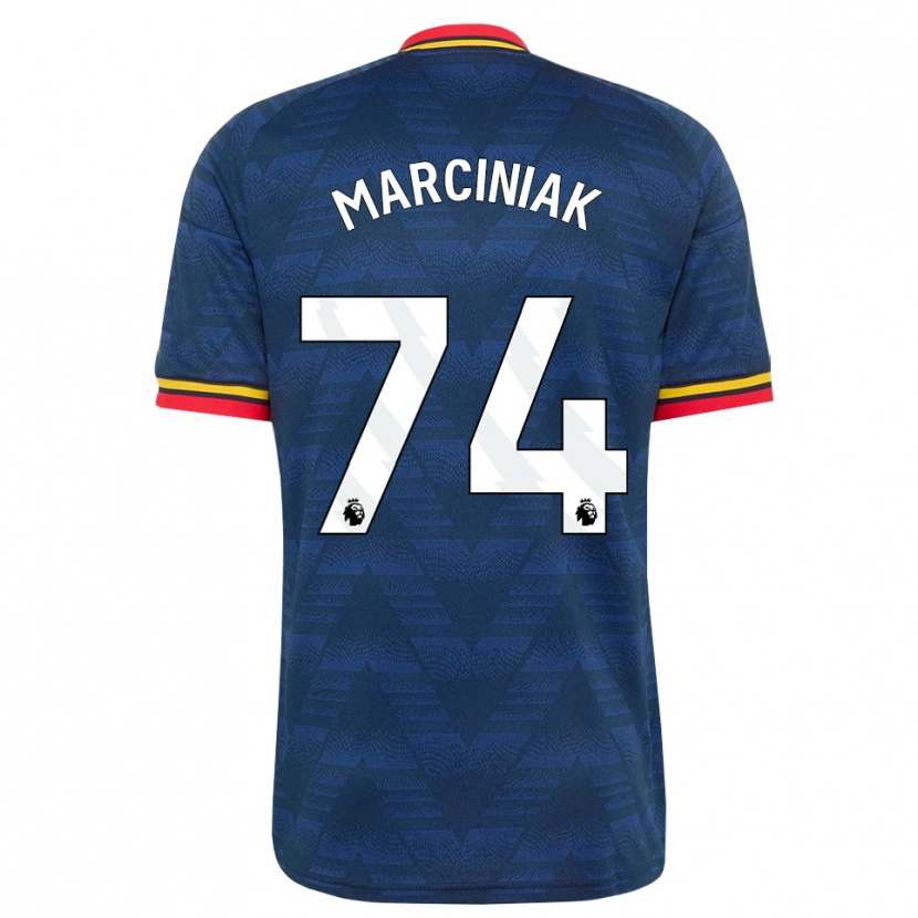 Danxen Dames Alex Marciniak #74 Middernachtblauw Geel Rood Uitshirt Uittenue 2026/27 T-Shirt