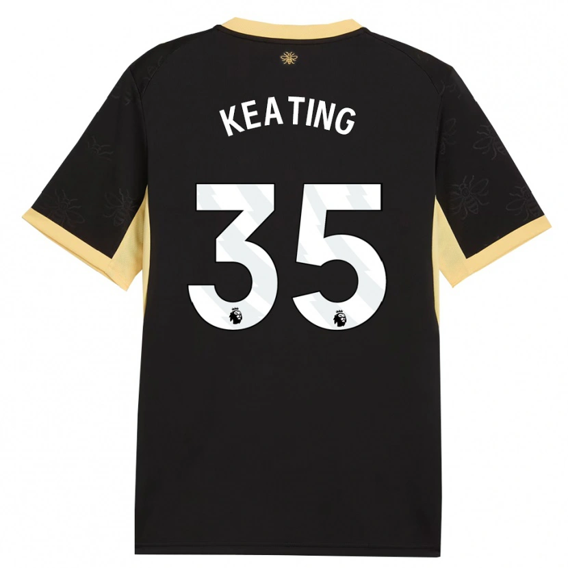 Danxen Dames Khiara Keating #35 Zwart Geel Uitshirt Uittenue 2026/27 T-Shirt