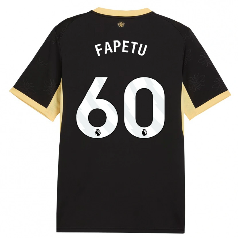 Danxen Dames Femi Fapetu #60 Zwart Geel Uitshirt Uittenue 2026/27 T-Shirt