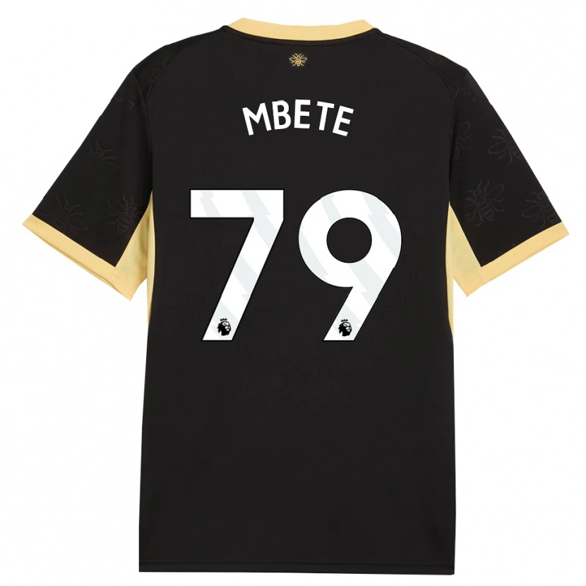 Danxen Dames Luke Mbete #79 Zwart Geel Uitshirt Uittenue 2026/27 T-Shirt
