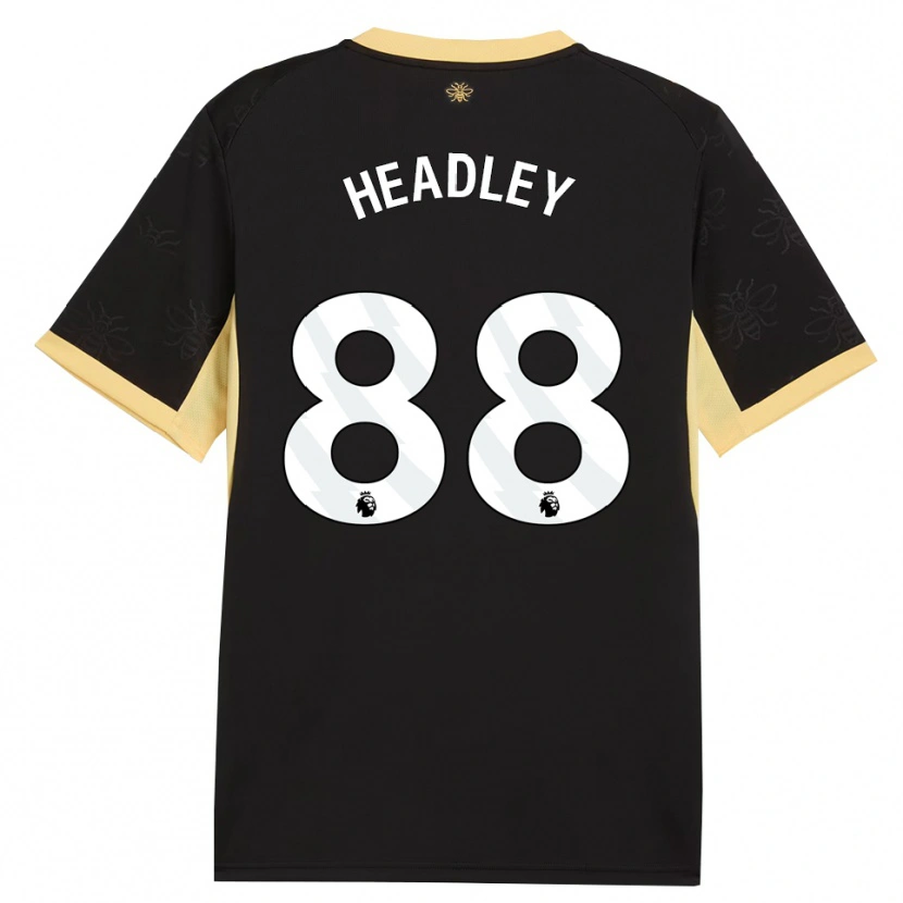 Danxen Dames Dante Headley #88 Zwart Geel Uitshirt Uittenue 2026/27 T-Shirt
