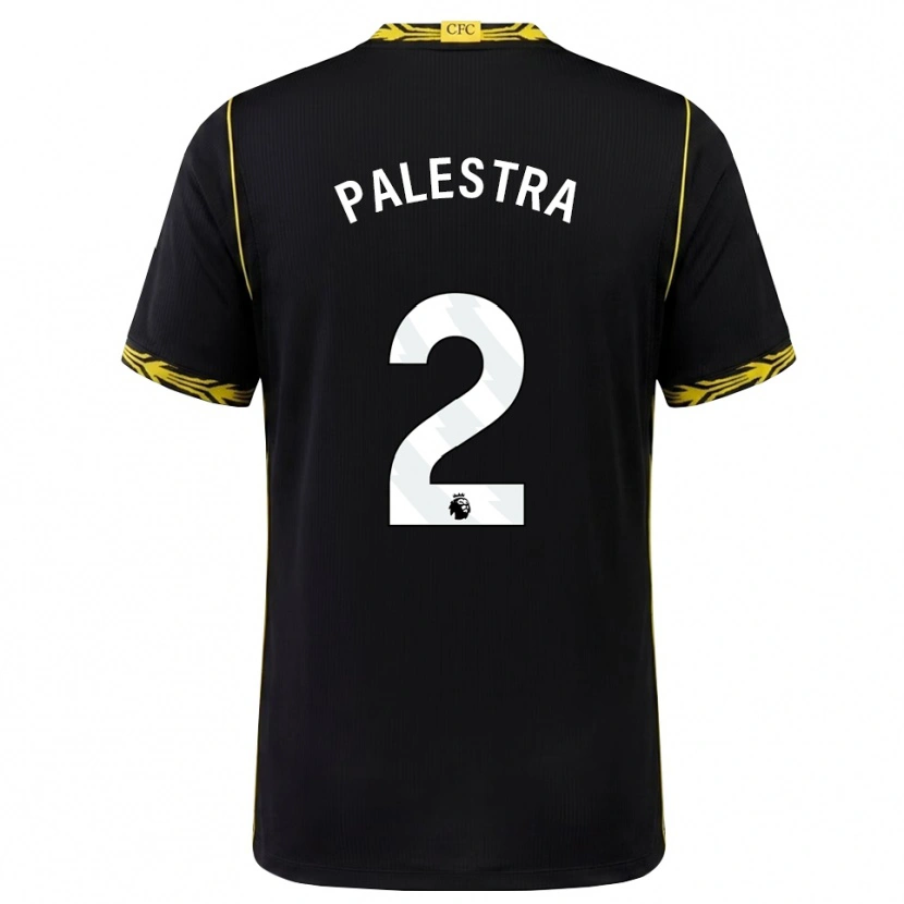 Danxen Dames Marco Palestra #2 Zwart Geel Uitshirt Uittenue 2026/27 T-Shirt
