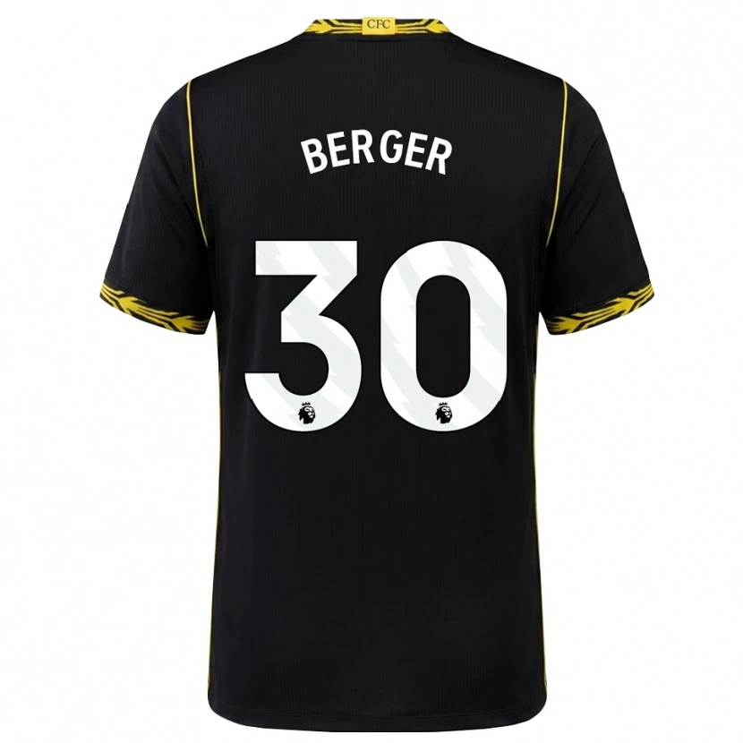 Danxen Dames Ann-Katrin Berger #30 Zwart Geel Uitshirt Uittenue 2026/27 T-Shirt