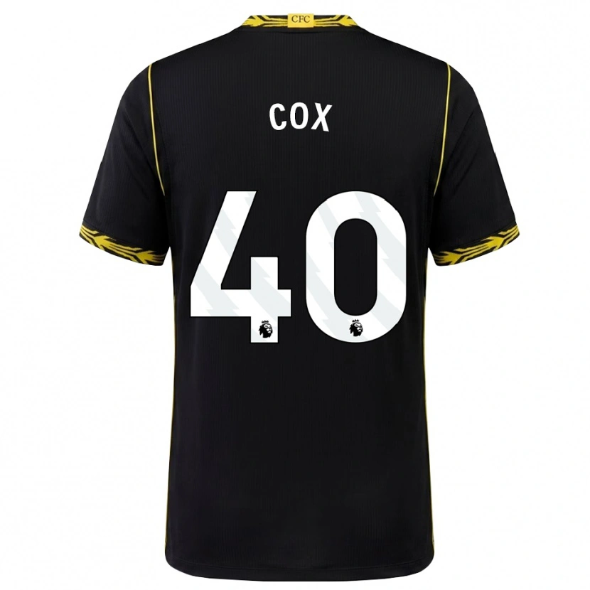 Danxen Dames Katie Cox #40 Zwart Geel Uitshirt Uittenue 2026/27 T-Shirt