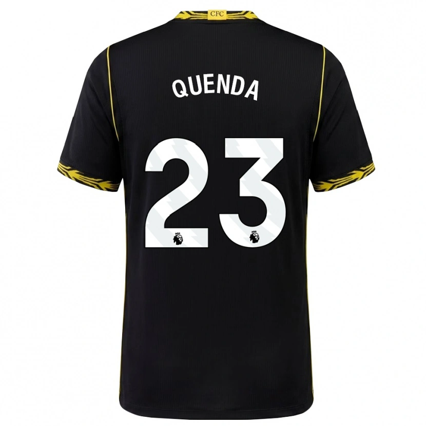 Danxen Dames Geovany Quenda #23 Zwart Geel Uitshirt Uittenue 2026/27 T-Shirt