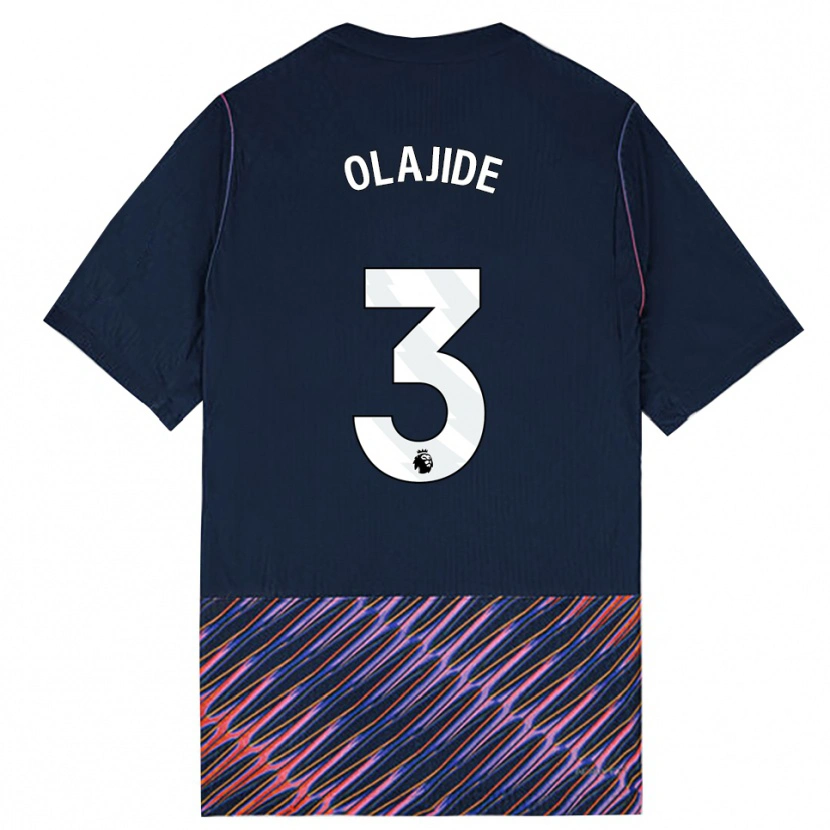 Danxen Dames Solomon Olajide #3 Koninklijk Blauw Wit Uitshirt Uittenue 2026/27 T-Shirt