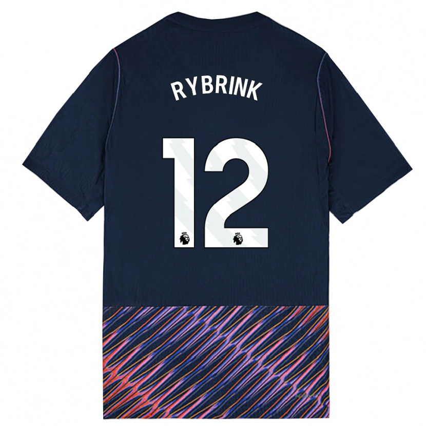 Danxen Dames Josefine Rybrink #12 Koninklijk Blauw Wit Uitshirt Uittenue 2026/27 T-Shirt