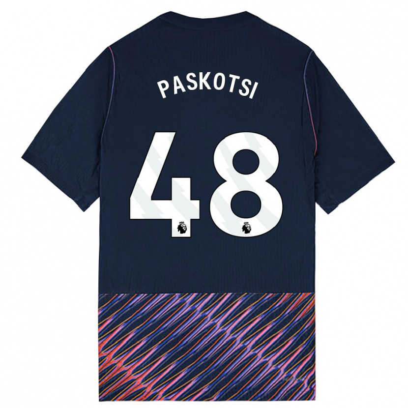 Danxen Dames Maksim Paskotsi #48 Koninklijk Blauw Wit Uitshirt Uittenue 2026/27 T-Shirt