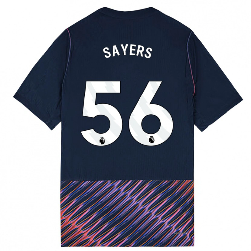 Danxen Dames Charlie Sayers #56 Koninklijk Blauw Wit Uitshirt Uittenue 2026/27 T-Shirt