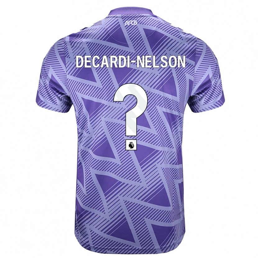 Danxen Dames Denzel Decardi-Nelson #0 Licht Violet Rood Wit Uitshirt Uittenue 2026/27 T-Shirt